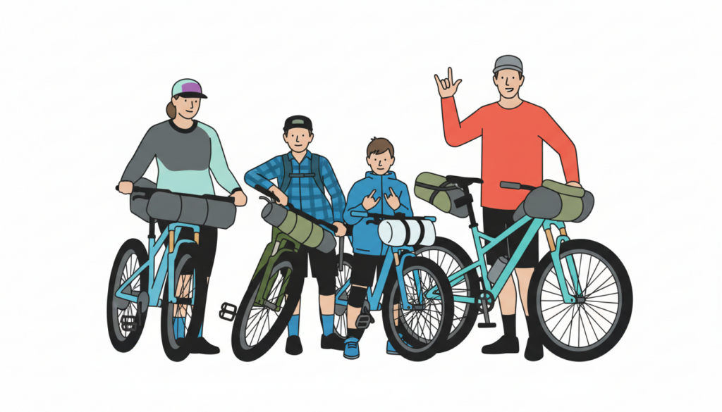 famille vélo