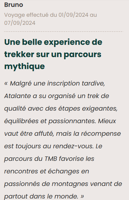 tour du mont blanc avis