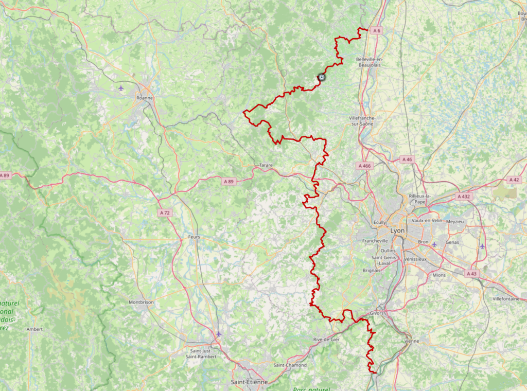 GTR Grande traversée du Rhone itinéraire carte