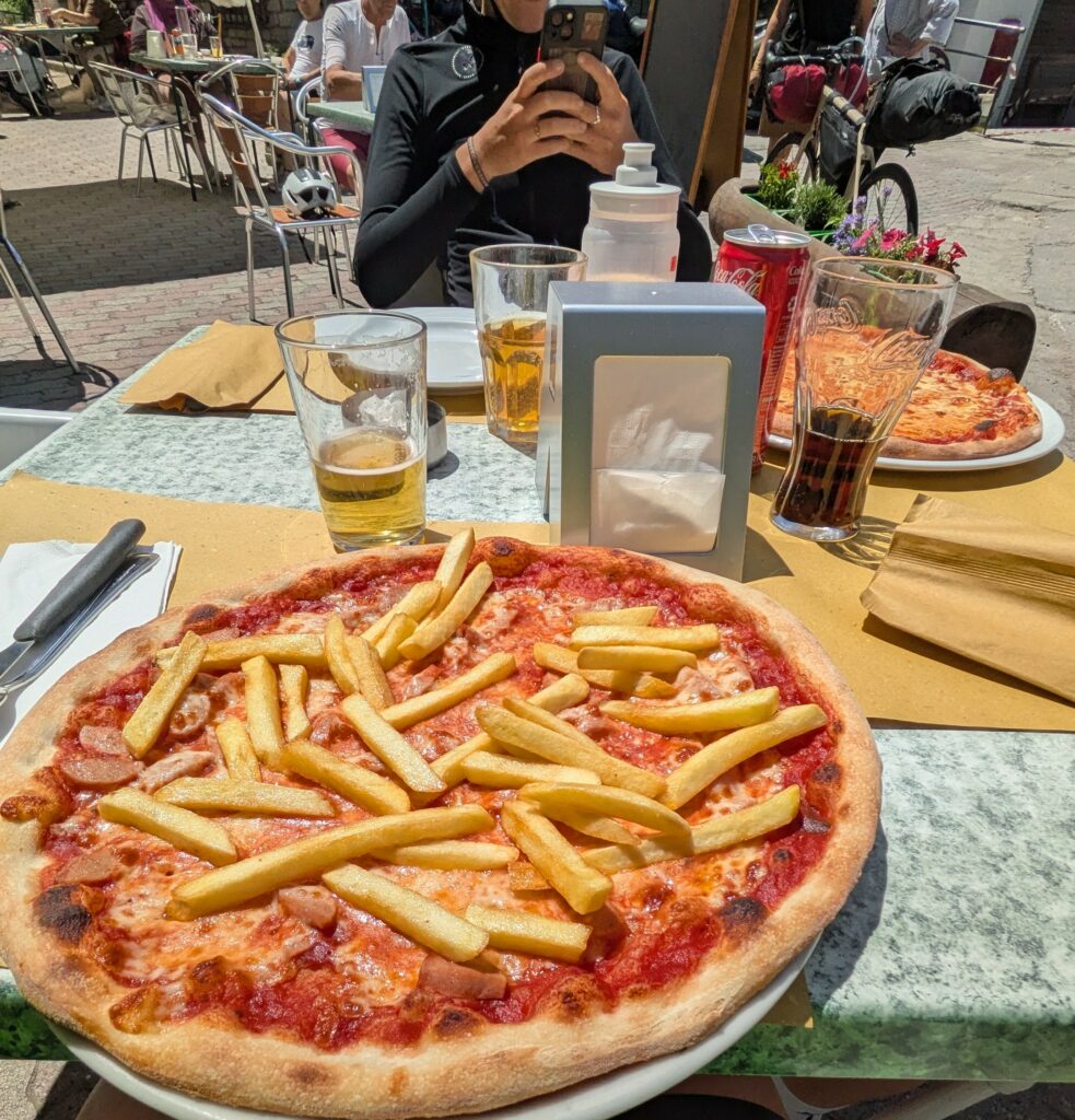 pizza frites