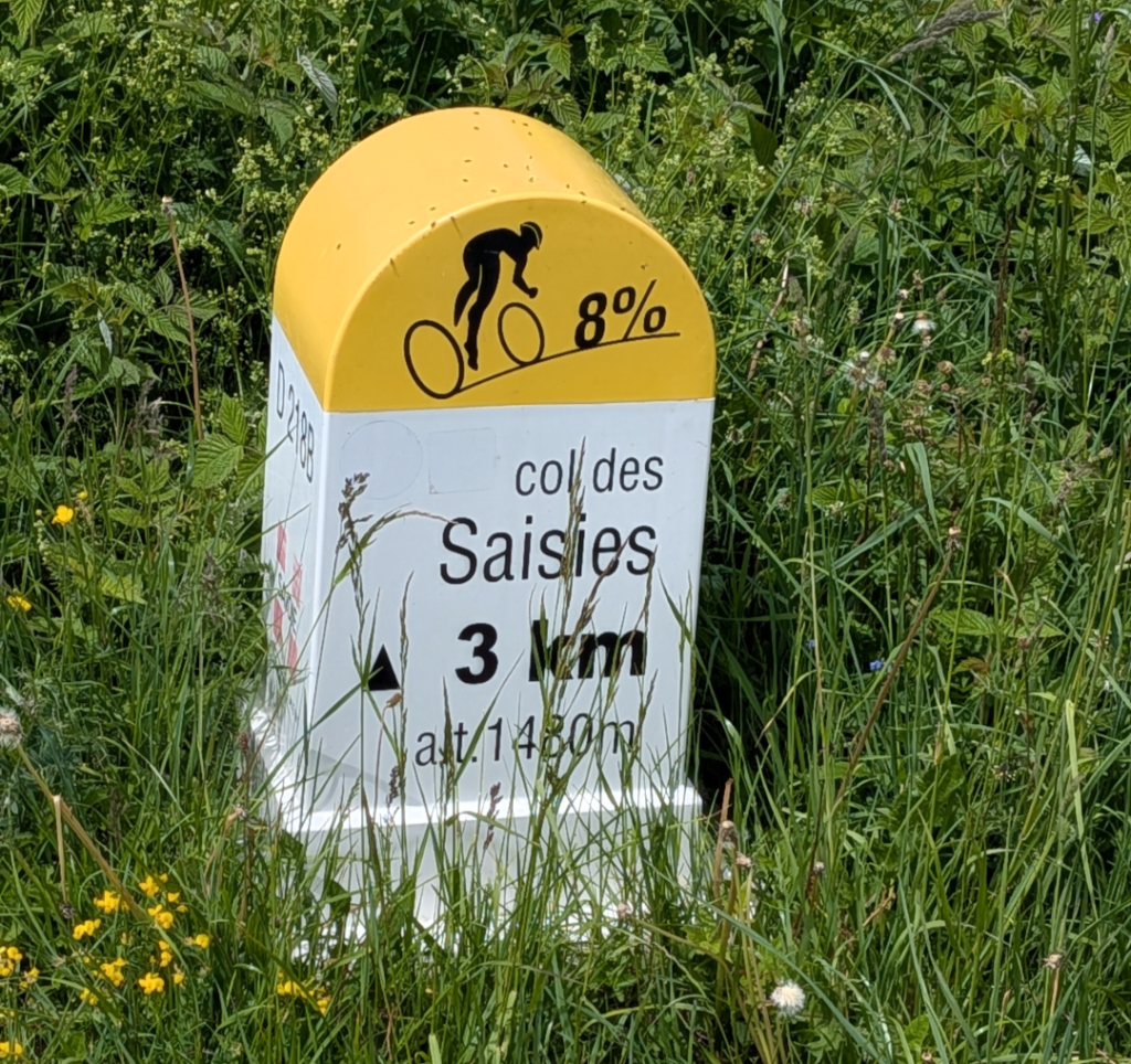 col des saisies borne kilométrique