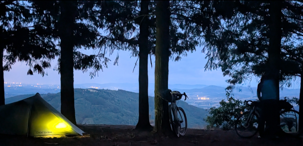 bivouac tente vélo